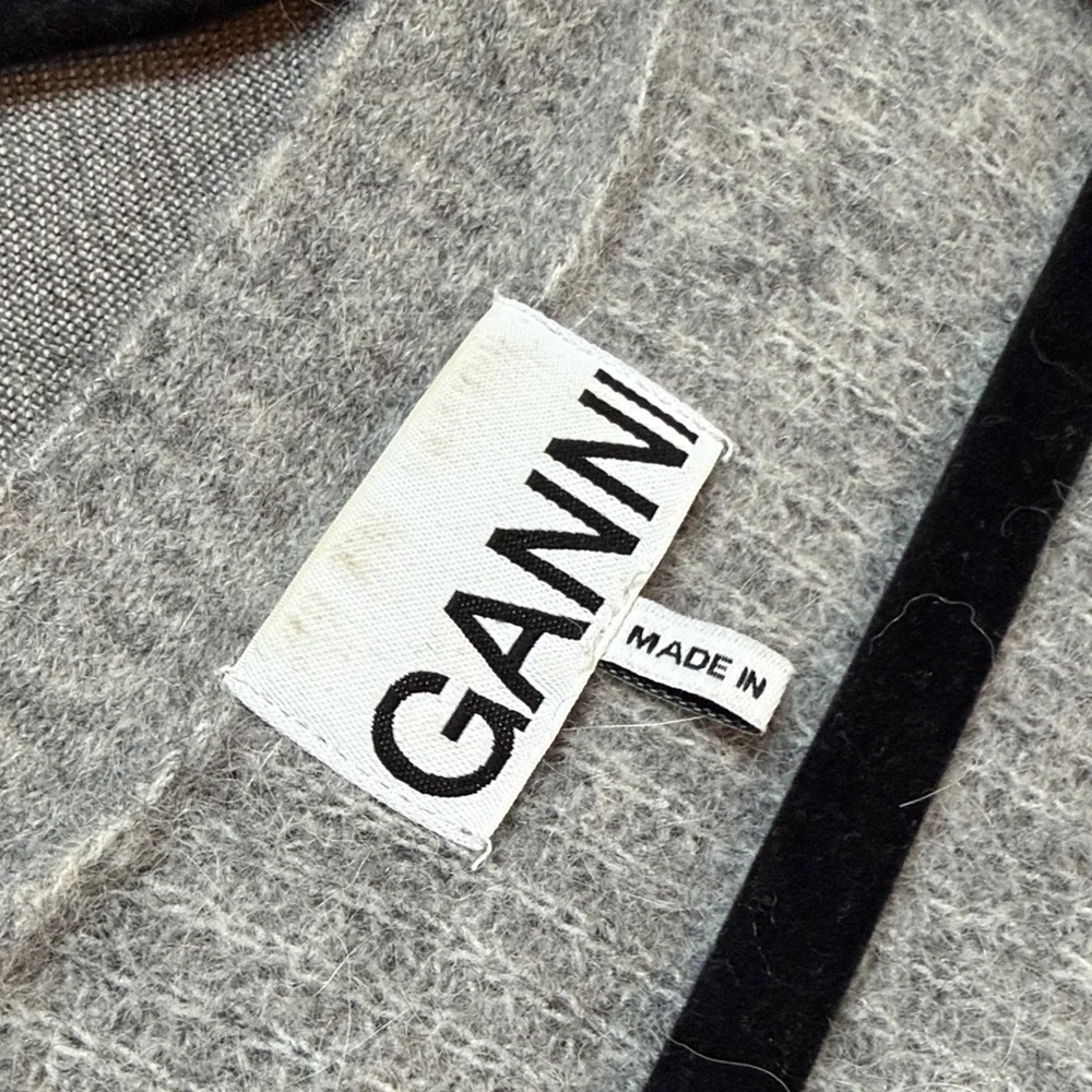 Ganni Light Gray Button-Up Cardigan - Picture 2 of 6